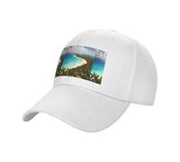 Casquette de baseball unisexe imprimée île de Cuba en coton, profil bas, réglable, style vintage moderne pour adultes, blanc, Taille unique