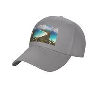Casquette de baseball unisexe imprimée île de Cuba en coton, profil bas, réglable, style vintage moderne pour adultes, gris, Taille unique