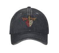Casquette de baseball unisexe Jovi Rock Band Bon en denim délavé avec sangle à boucle réglable pour homme et femme Casquette de camionneur tendance, T-11, Taille unique
