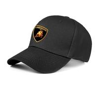 Casquette De Baseball Unisexe Lam bo.RGhi.ni, Pas D'irritation En Cas De Port Prolongé, Coton, Casquette De Baseball, De Sport, quotidien(Black)