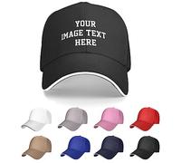 Casquette de Baseball Unisexe personnalisée Cadeaux personnalisés Chapeaux de Camionneur Casque de Soleil Casquette Vierge Simple Ajoutez Votre Image/Texte/Logo Casquette Denim Hat