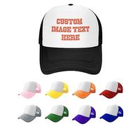 Casquette de Baseball Unisexe personnalisée Cadeaux personnalisés Chapeaux de Camionneur Casque de Soleil Casquette Vierge Simple Ajoutez Votre Image/Texte/Logo Casquette Denim Hat