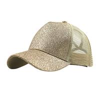 Casquette de baseball unisexe pour femme, doré, taille unique