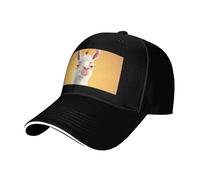 Casquette de Baseball Unisexe structurée avec Illustration de Lama et d'alpaga, Ajustable, Style Sport décontracté, visière incurvée