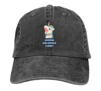 Casquette de Baseball Unisexe Style Annnnd Pourquoi Devrais-Je m’en Soucier Casquettes de Baseball Casquette à visière Mignon Licorne Dessin animé Sun Shade Chapeaux pour Hommes Femmes Cadeau