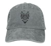 Casquette de Baseball Unisexe Style Face Art Casquettes de Baseball Casquette à visière Wild Wolf Sun Shade Chapeaux pour Hommes Femmes Cadeau