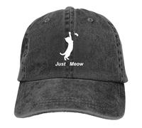 Casquette de Baseball Unisexe Style Noir Chat Multicolore Chapeau Casquette Femme Juste Miaou Blanc Personnalisé Visière Protection Chapeaux Cadeau