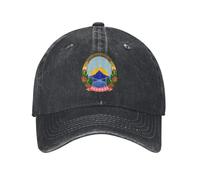 Casquette de Baseball Unisexe Style personnalisé Coton National Emblème De Macédoine du Nord Casquette De Baseball Protection Solaire Femmes Hommes Réglable Papa Chapeau Cadeau D’été