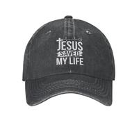 Casquette de Baseball Unisexe Style personnalisé Coton sauvé ma Vie Casquette de Baseball Protection Solaire Hommes Femmes Christ Religion Christian Faith Dad Hat Cadeau d’été