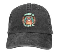 Casquette de Baseball Unisexe Style Pure Color Dad Chapeaux Classique Femmes Chapeau Pare-Soleil Casquettes de Baseball Kurwa Bobr Bober Peaked Cap Cadeau