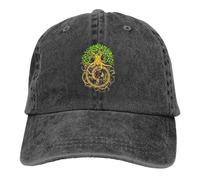 Casquette de Baseball Unisexe Style Yggdrasil Chapeau Multicolore Casquette pour Femmes Pointue Arbre de Vie Personnalisé Visière Protection Chapeaux Cadeau