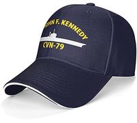 Casquette De Baseball USS John F Kennedy Cvn-79 Navy Anti-Soleil Cap Baseball Adjustable Trucker Cap Sport Casquettes De Golf pour Running Camping Randonnée