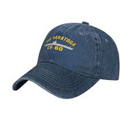 Casquette De Baseball USS Saratoga Cv-60 Unisexe Sunhat Réglable Baseball Casquette pour Les Saisons Cyclisme Sports