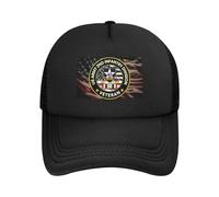 Casquette De Baseball Vétéran De L'Armée Américaine De La 2E Division D'Infanterie avec des Fusils Croisés Trucker Caps Classic Baseball Cap Réglable Casquettes De Golf pour Running Outdoo