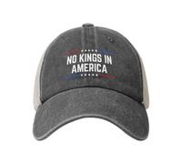 Casquette de Baseball Vintage Ajustable « No King in America »