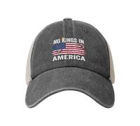 Casquette de Baseball Vintage Ajustable « No King in America »