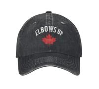 Casquette de Baseball Vintage Coudes vers Le Haut Canada érable Unisexe en détresse Denim Snapback Chapeau Fier Canadien en Plein air d’été Gift Cap