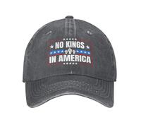 Casquette de Baseball Vintage délavée « No King in America »