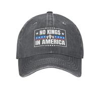 Casquette de Baseball Vintage délavée « No King in America »