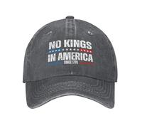 Casquette de Baseball Vintage délavée « No King in America »
