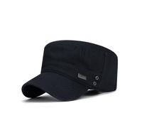 Casquette de baseball vintage Hey HAT à dessus plat pour sports de plein air, Noir , taille unique-M