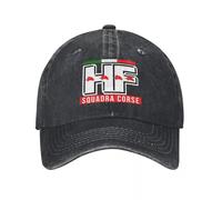 Casquette de Baseball Vintage HF Squadra Corse pour Les Hommes Femmes Casquette Snapback en Coton Vieilli Entraînements Casquettes Souples déstructurées Chapeau PLeisure Cadeaux de Sport
