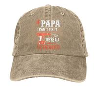 Casquette de Baseball Vintage If Papa Can't Fix It We're All Screwed Denim Hats Dad Cap