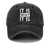 Casquette de Baseball Vintage légère réglable pour Hommes Femmes Papa Unisexe Qu’est-ce Qu’il Imprimer Tissu Non Extensible décontracté extérieur Sunhat
