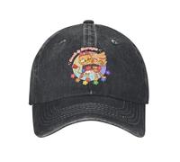 Casquette de baseball vintage Scraps Dandy's World Birthday - Denim délavé - Chapeau de jeu d'horreur réglable - Cadeau idéal
