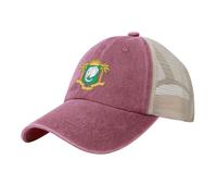 Casquette de Baseball Vintage Unisex Armoiries De La Côte D'Ivoire Mesh Caps Style Ethnique Traditionnel Coton Réglable Casquette Con Visiere Mode Chapeau Hip-hop Trucker Hat pour Homme Femme