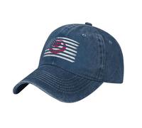 Casquette De Baseball Vintage Us and Flag of Okinawa Prefecture Bord Plat Casquettes Vintage Trucker Caps Classic Baseball Cap pour Randonnée Running Outdoo