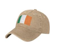 Casquette De Baseball Voiture De Course Drapeau pour Homme Femme Ireland Drapeau Réglable Lavé Casquettes Baseball Visière Extérieure Chapeaux Été Coton Anti-Soleil
