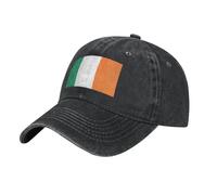 Casquette De Baseball Voiture De Course Drapeau pour Homme Femme Ireland Drapeau Réglable Lavé Casquettes Baseball Visière Extérieure Chapeaux Été Coton Anti-Soleil