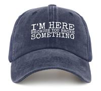 Casquette De Baseball Vraiment, Qui A Tout ? Je suis Ici Parce Que Tu As Cassé Quelque Chose. Trucker Caps Respirante Casquettes De Golf Réglable Baseball Cap pour Outdoo Camping Randonnée