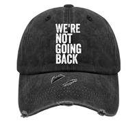 Casquette De Baseball We're Not Going Back Trucker Caps Classic Casquettes De Golf Adjustable Bord Plat Casquettes pour Running Randonnée Cyclisme
