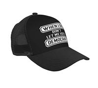 Casquette De Baseball When I Die Don't Let Me Vote Democrat Baseball Cap Respirante Trucker Hat Confortable Sports Chapeau pour Sports Athlétique Tennis