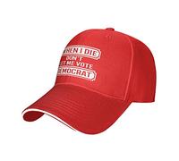 Casquette De Baseball When I Die Don't Let Me Vote Democrat Baseball Cap Respirante Trucker Hat Réglable Chapeau Soleil pour Golf Athlétique Badminton