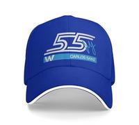 Casquette de Baseball Williams Racing Team s Mode Carlos Sainz F1 Sandwich Caps pour Hommes Femmes Chapeau de Soleil réglable Sport Vacances Sports Cadeaux