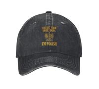 Casquette de baseball You-Bet-Your-Dupa-I'm-Polish en coton pour homme Noir