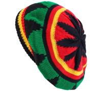 Casquette De Béret Rasta Jamaïcain, Bonnet Tricoté, Arc-en-Ciel, Baggy, Béret en Crochet, Couvre- Hip Hop pour Hommes Femmes