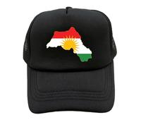 Casquette De Camionneur avec Drapeau du Kurdistan - Casquette De Baseball Unisexe pour L'Été, Style Hip-Hop, Style Urbain, Patriotique, Taille Unique