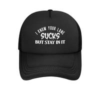 Casquette de Camionneur,Je Sais Que ta Voie est Nulle, mais Reste-y Chapeau de Golf Anti UV,Légère Casquette Baseball pour Tennis Badminton Cyclisme