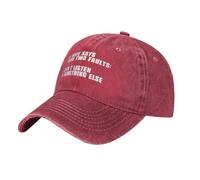 Casquette De Camionneur Ma Femme Dit Que J'Ai Deux Défauts Mode Anti-UV Casquettes Sport Décontractée Chapeau pour Hommes pour Extérieur Été Golf