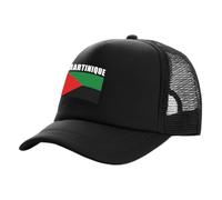 Casquette De Camionneur Martinique - Été Hommes Cool Pays Drapeau Chapeau Casquettes De Baseball Unisexe Extérieur Filet Casquettes, Réglable Hip Hop Street Style Patriotique Chapeau De Soleil