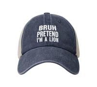 Casquette De Camionneur Mec, Fais comme Si J'Étais Un Lion Protégeant du Soleil Classique Casquettes Mode Sunhat pour Golf Été Extérieur