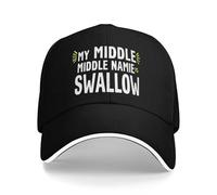 Casquette De Camionneur Mon Deuxième Prénom Est Swallow Anti-UV Mode Casquettes Sport Confortable Sunhat pour Golf Course À Pied Extérieur
