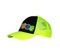Casquette de Camionneur The Doctor Enfant VR46 Moto GP Jaune Fluo Bleu Taille unique
