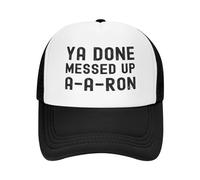 Casquette de Camionneur,Tu as Tout gâché, Camionneur Chapeau de Papa Mode,Casual Casquette Baseball pour Outdoor Adulte Voyages