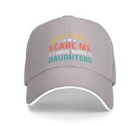 Casquette De Camionneur Tu Ne Peux Pas Me Faire Peur, J'Ai Trois Filles Casquettes De Baseball Décontractée Respirant Sunhat pour Course À Pied Golf Homme