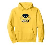 Casquette de célébration de Remise de diplôme 2024 pour diplômés Sweat à Capuche, Unisexe pour Adultes, Citron, L